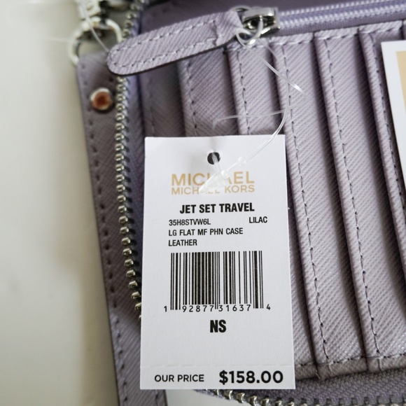 Michael Kors Jet Set LG Phone Case Wristlet Lilac - Picture 7 of 8